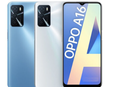 Oppo A16智能手机有一个5MP自拍相机