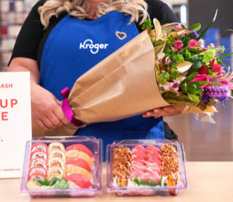 Kroger家族公司在DoorDash上推出按需花卉和寿司配送服务
