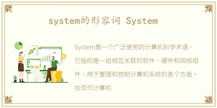 system的形容词 System