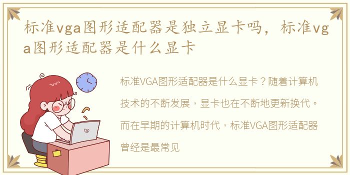 标准vga图形适配器是独立显卡吗，标准vga图形适配器是什么显卡