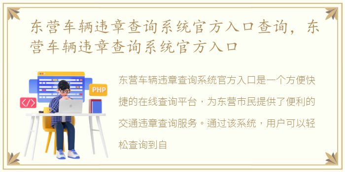 东营车辆违章查询系统官方入口查询，东营车辆违章查询系统官方入口