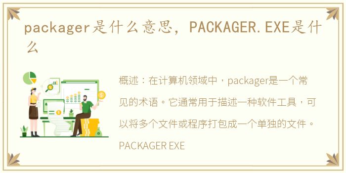 packager是什么意思，PACKAGER.EXE是什么