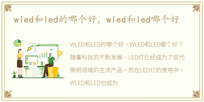 wled和led的哪个好，wled和led哪个好