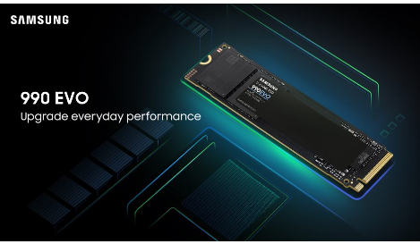 三星990 EVO SSD配备PCIe Gen 5接口读取速度高达5000MB/s