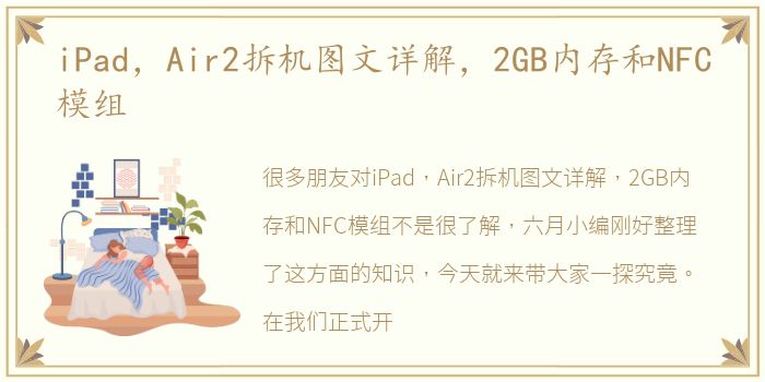 iPad，Air2拆机图文详解，2GB内存和NFC模组