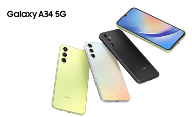 三星宣布推出Galaxy A34 5G手机新现金返还优惠