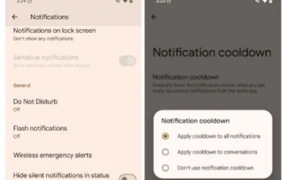 安卓15的通知冷却解决了通知过载问题