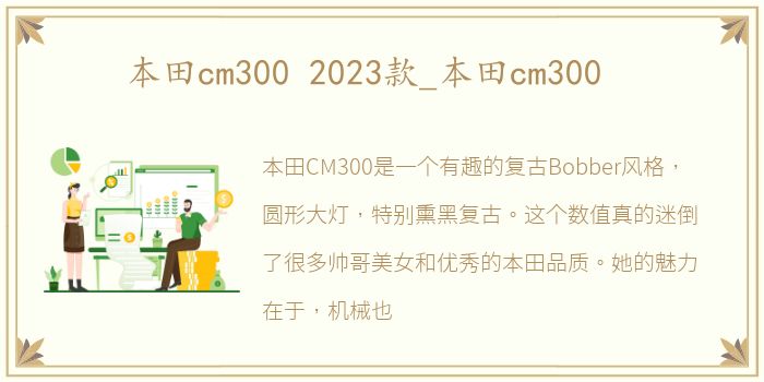 本田cm300 2023款_本田cm300