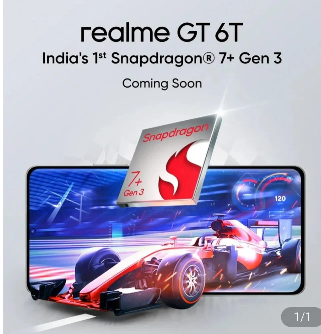 Realme GT 6T智能手机定价在发布前泄露