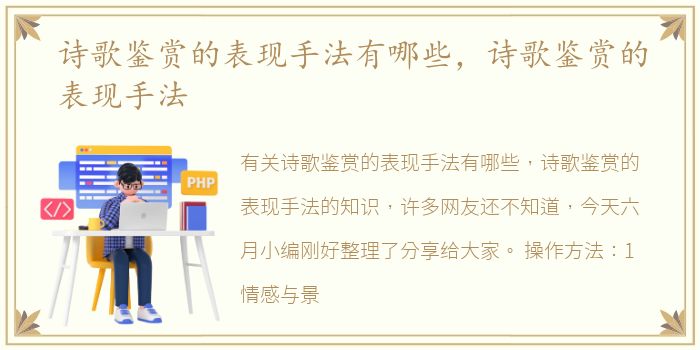 诗歌鉴赏的表现手法有哪些，诗歌鉴赏的表现手法