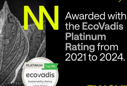 ENNOVI连续第四年荣获享有盛誉的EcoVadis白金可持续发展评级