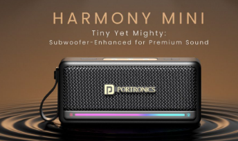 Portronics Harmony Mini 25W蓝牙音箱配备低音炮和RGB灯推出