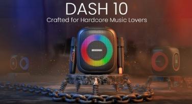 Portronics Dash 10 50W无线派对扬声器配备双卡拉OK麦克风和RGB灯