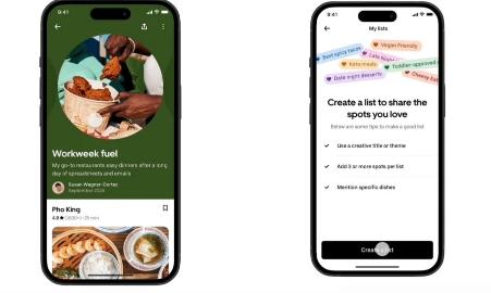 Uber Eats现在将允许用户创建和分享他们最喜欢的餐食列表